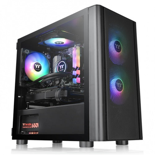 Gabinete THERMALTAKE CA-1R1-00S1WN-02 - V150 Tempered Glass ARGB Breeze Micro Gabinete THERMALTAKE CA-1R1-00S1WN-02 - V150 Tempered Glass ARGB Breeze Micro